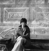 Marie Edlmanová před litomyšlským zámkem, září 1975, foto: archiv autora